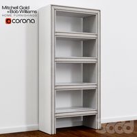 LUCAS 2-SIDED BOOKCASE by Mitchell Gold and Bob Williams