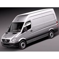 Mercedes Sprinter 2 Van Short High - 3D Model