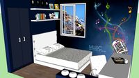 blue bedroom