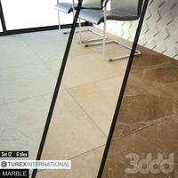TUREX INTERNATIONAL Marble Tiles Set 12