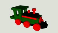 Wooden toy train