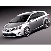 Toyota Avensis 2013 estate 3D Model