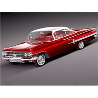 Chevrolet Impala 1960 coupe 3D Model
