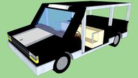 black luxury golf cart