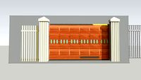 Rose garden gate