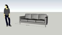 B&B Harry 3 seat sofa long