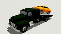 1954 IH R190 Race Hauler w/ 1949 Mercury Gasser