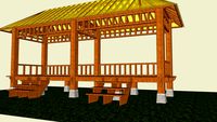 Gazebo Terbuka 2x6 M2 #rumahSketch