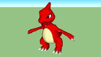 pokemon charmeleon 3D
