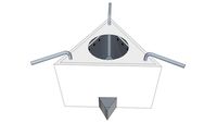 Clean cooking stove triangulaire med kappe