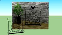 cook book stand holder rooster
