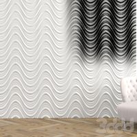 3d wall wavy