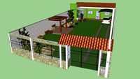 Projeto de Revitalização de Edícula com Jardim em destaque