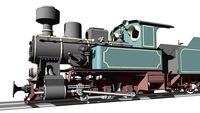 Narrow Gauge Steam Locomotive