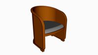 Josef Hoffmann barrel chair