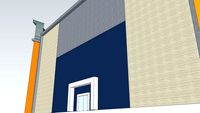 acp louvers glazing facade