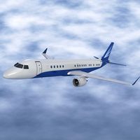 Embraer Lineage 1000 corporate jet3d model