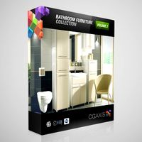 3D Model Volume 2 Bathrooms - CGAxis