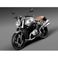 BMW R Nine T Scrambler 2016 - 3D Model
