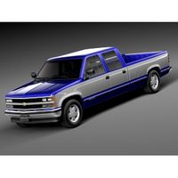 Chevrolet Silverado C1500 CrewCab 1988-1999 - 3D Model