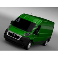 Peugeot Boxer Van L3H2 2006-2014- 3D Car for Maya