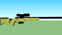 AWM sniper rifle