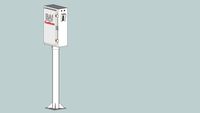BA-220 DualBeam Barcode Reader with Mounting Post