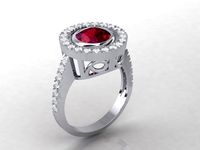 Ruby Ring 3D Model