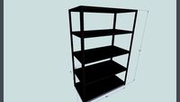36'x72'x24' Metal Shelving