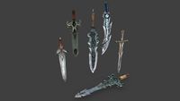 Medieval Sword Pack 1 3D Model