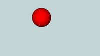 Scale Model of a Hydrogen Atom