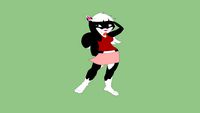 2d face-me skunk girl