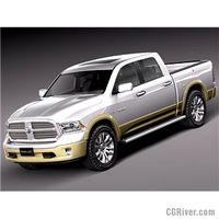 Dodge Ram 2013 Laramie Longhorn - 3D Model