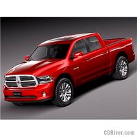Dodge Ram 2013 Crew Cab Sport - 3D Model