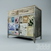 Vagabond Industrial Chic Console Cabinet