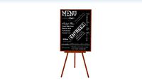 AED Menu Board with Easel