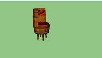 AED Wine Barrel Chair