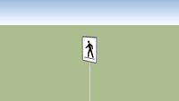 Crosswalk Sign Right