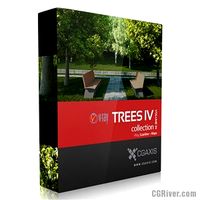 3D Model Volume 34 Trees IV VRay - CGAxis