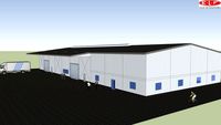 ELF Industriehalle gedämmt mit Bürotrakt und Vordach