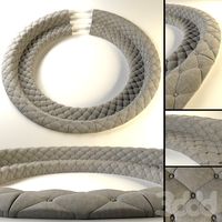 round couch built-in floor