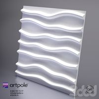 Гипсовая 3d панель Stems от Artpole