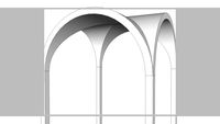 How to model a cross (or groin) vault in SketchUp