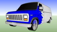 Modified Ford Econoline van
