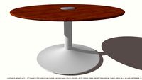 TABLE COFFEE ADJ 36D BAMBOO DESIGNED BY JOHN A WEICK RA
