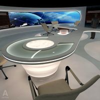 Virtual Broadcasting TV News Studio 0283d model
