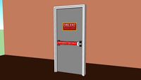 Commercial Steel Fire Door - 36 in /w Von Duprin Guard X Alarmed Pushbar