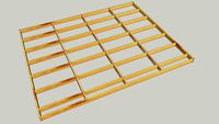 extensible floor or wall woodframe assembly