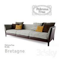 Poltrona Frau Bretagne Sofa 3-seater