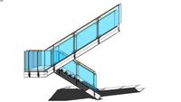 Switchback Staircase, ~12.5' Rise